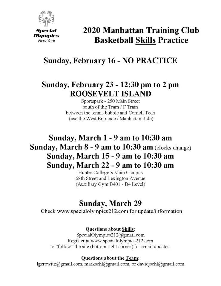 special olympics basketball flyers 2020 final